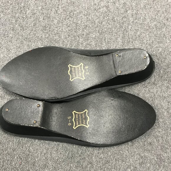 Women's Victoria's Secret Black Satin Embroidered Mules Kitten Heels Wedges 5/6 - Picture 7 of 7